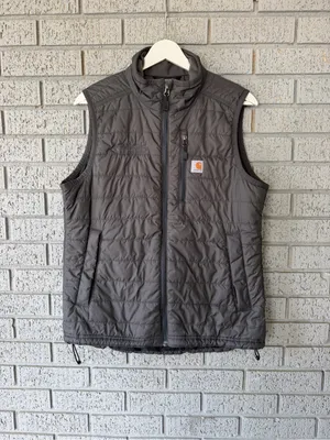 Carhartt Gilliam Rain Defender Quilted Vest Grey Size Medium thumbnail 2