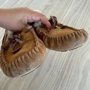 UGG Tan Suede Moccasin Slippers thumbnail 5