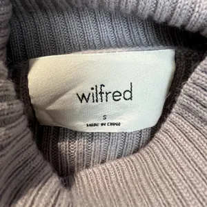 Wilfred Aritzia Sweater Small Cropped Turtleneck Merino Wool‎ Ribbed Pullover S thumbnail 9