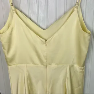 NEW Birdy Grey Jay Matte Satin Dress Lemon Sorbet Yellow Size Large Bridesmaid thumbnail 13