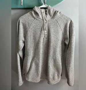 Women's Gray Hooded Sweater thumbnail 1