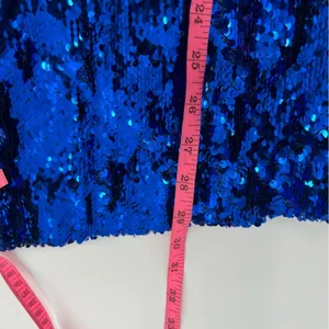 NBD Revolve Dinara Sequin‎ Mini Dress In Bright Cerulean Sz XS thumbnail 8