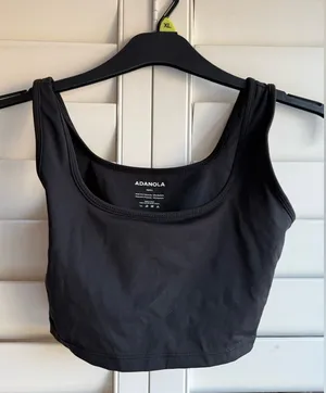 Adanola Classic Black Sports Bra sz S thumbnail 1
