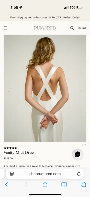 Rumored Bridal Slip Dress thumbnail 3