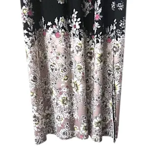 Maurices Black‎ Floral Halter Maxi Dress S Wedding Cruise Vacation Cottagecore thumbnail 13