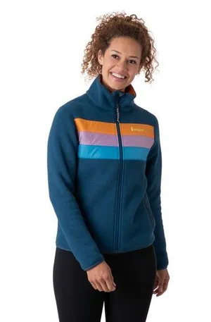 Cotopaxi Womens S Teca Fleece Full-Zip Jacket Blue Orange Camping Hiking thumbnail 1