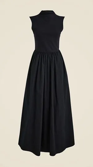 NWT J. Crew Fitted knit mockneck dress with poplin skirt thumbnail 4