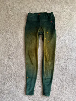 Aviator nation women’s ombré stars preppy bohemian leggings size medium thumbnail 2