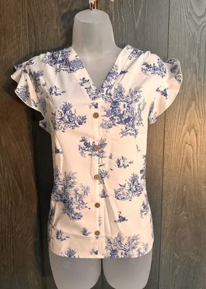 Blue Toile V thumbnail 1