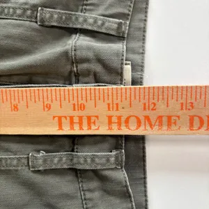 Madewell High Rise Utility Pants Green Herringbone‎ Cotton Blend Women's Size 26 thumbnail 7