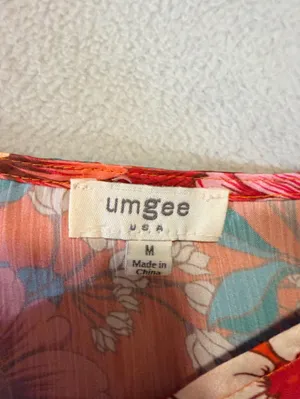 Umgee Loose Fit Floral Ruffle Button-Front Blouse thumbnail 4