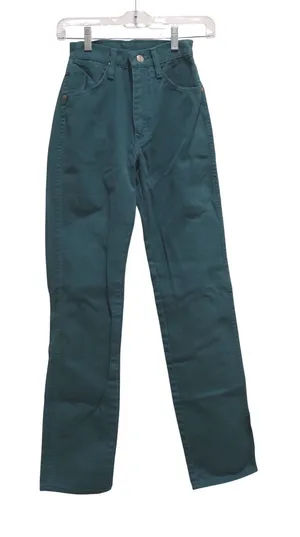 Wrangler Vintage Women's Teal High Rise Jeans USA Made Straight Leg 90s‎ Cowgirl thumbnail 1