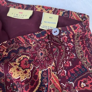 Vintage 80s Limited America‎ Paisley Knee Length Skirt thumbnail 3