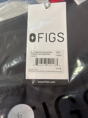 FIGS Livingston High-Rise Straight-Leg Scrub Pant Womens XS-P Charcoal NWT thumbnail 4