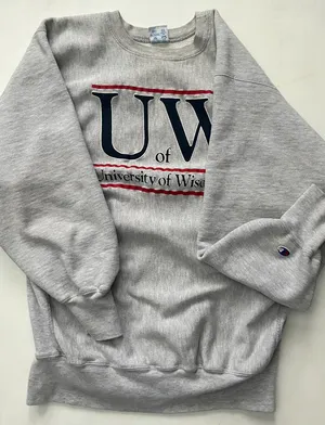 Champion vintage university of wisconsin sweatshirt thumbnail 1