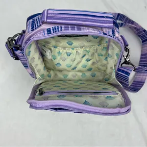 Lug Flapper SE Quilted Convertible Crossbody Bag Love Waves Purple Stripes NWOT thumbnail 10