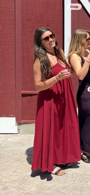 Amazon Red dress thumbnail 3