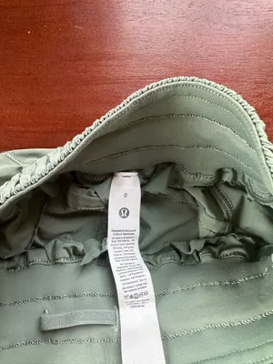 Green High-Waisted Lululemon Shorts thumbnail 3