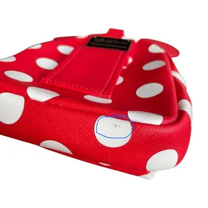 Loungefly Disney Park Minnie Mouse Wristlet Belt Pouch Backpack-Shaped Polka Dot thumbnail 4
