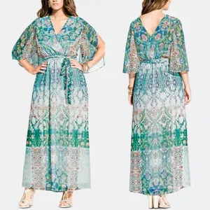 CITY CHIC Maxi Dress Womens 18 Rhinestone Boho Floral Party Wedding Date Church thumbnail 2