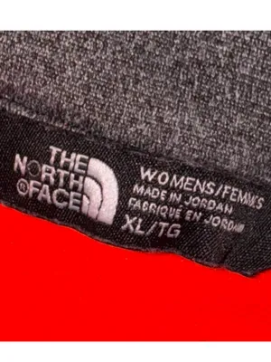 The north face pink grey quarter zip sweatshirt sweater thumbnail 3