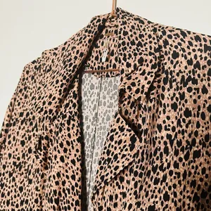 NWT Free People Daria Lepoard Cheetah Print Dress Duster Jacket Size Small thumbnail 6