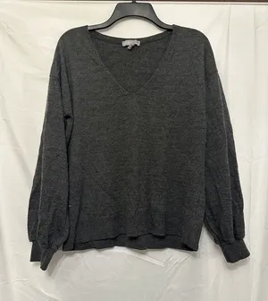 ASOS Womens Sweater Size 4 Small Charcoal‎ Gray Knit V-Neck Lightweight thumbnail 1