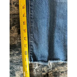 J.CREW Jeans Womens Size 32 Blue Mid Rise Flare Crop Raw Hem Distressed Stretch thumbnail 8