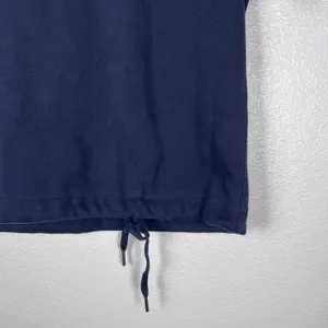 J. Crew Short Sleeve Top Tie Waist Blue Sz XS thumbnail 4