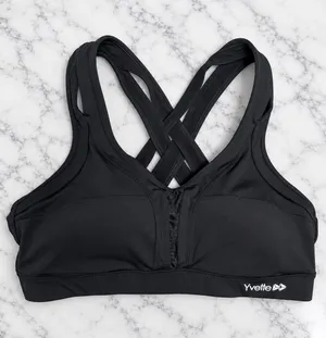 Black Criss-cross sports bra thumbnail 1