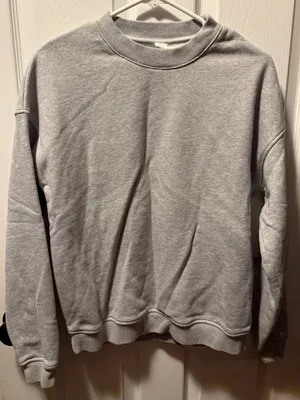 Alo Yoga Accolade Crewneck Sweatshirt Athletic Heather Grey Size XXS thumbnail 1