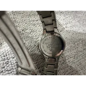 Milan Quartz Watch‎ Silver Tone Stainless Steel Day Date Indicator thumbnail 4