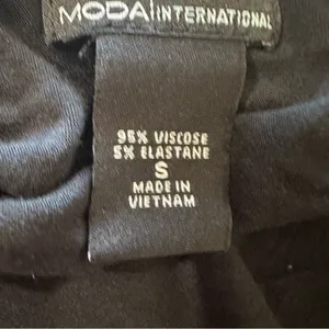 Moda International Black Wrap Around Top thumbnail 2