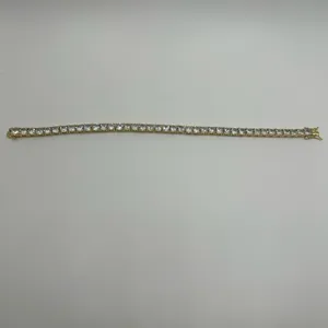 B Jewel Moissanite Tennis Bracelet Gold 5mm 8 Inch Brand New VVS1 Crazy Shine No Pass thumbnail 2