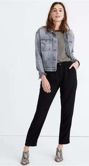 MADEWELL Drapey Track Trousers thumbnail 1