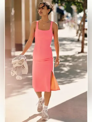 Anthropologie Daily Practice Sleeveless Scoop-Neck Slim Midi Dress thumbnail 2