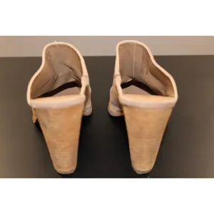 Abound Maya Mule Womens 8M Tan Suede Pointed Toe Block Heel Bootie Slip On thumbnail 5