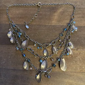 Vintage Loft triple strand layered charm necklace thumbnail 2