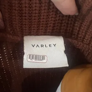 Varley Mentone Half Zip Pullover sweater Tortoise Shell Brown chunky knit SMALL thumbnail 5