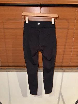 Lululemon Dark Grey Mid Rise Pocket Leggings thumbnail 3