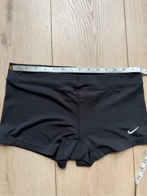 Nike Women’s Black Performance Volleyball Spandex Shorts with Swoosh Medium thumbnail 8