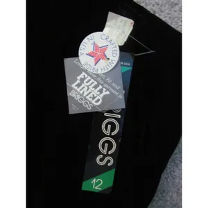 Briggs Midi Skirt Size 12 Black Vintage 90s‎ Velvet Rayon Made in USA NWT thumbnail 7