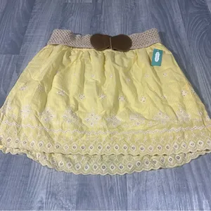 Maurice’s Yellow Embroidered Women's Skirt; XL; NEW thumbnail 1