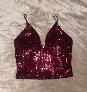 Red Sequin Top thumbnail 1