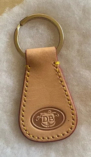 Dooney & Bourke Tan Red Leather Key Ring Holder One Size thumbnail 1
