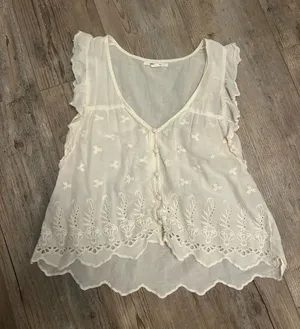 Cream Sleeveless Top thumbnail 1