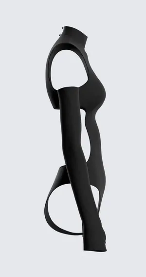 Cut Out Bodysuit Black thumbnail 2