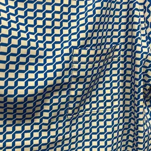 GAP Women's Blue and White Checkered Print Blouse Long Sleeve Work Top Sz Small thumbnail 3