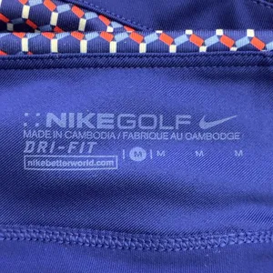 Nike Golf Dri-FIT Geometric Honeycomb Pleated Skort Blue Red Athletic Size M thumbnail 5