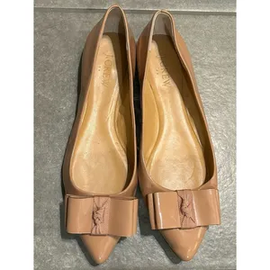 J. Crew Patent Faux Leather Pointed Toe Ballet Bow Flats Women’s Shoe Size 7.5 thumbnail 3